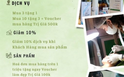 Khuyến mãi tháng 10 tại GIAU'S - Clinic & Spa